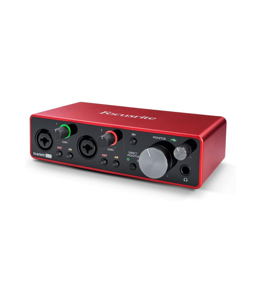 Focusrite Scarlett 2i2 Roja 3ra Generación