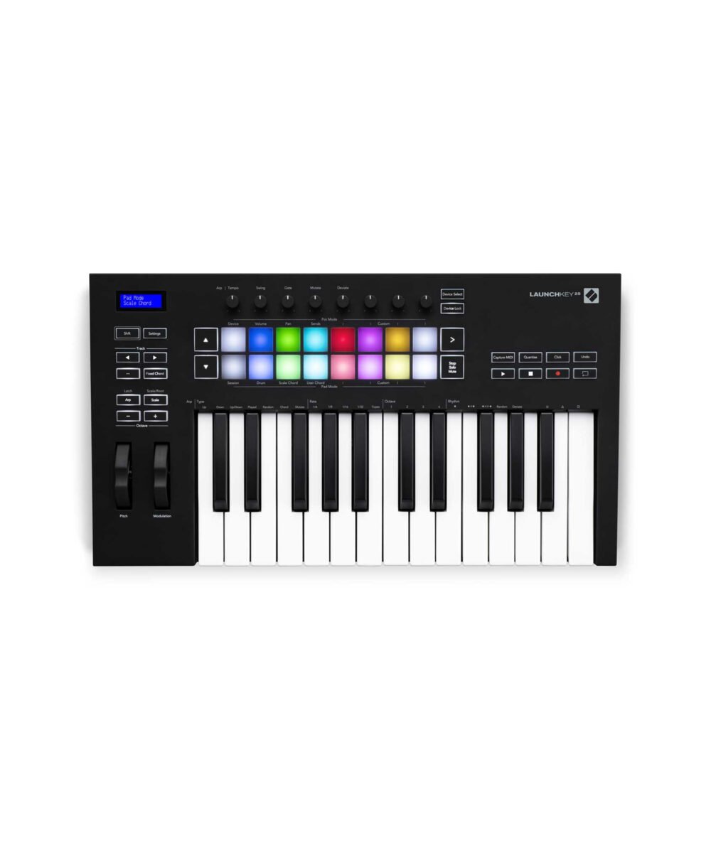 CONTROLADOR MIDI LAUNCHKEY 25 MK3 NOVATION scaled